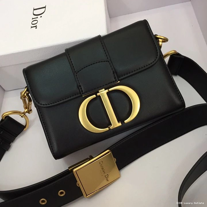 Cheap Dior Montaigne Bag 30 Calfskin Black Box 0707 Luxury